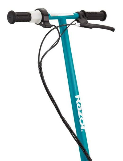 Razor E200S Seated Electric Scooter (Teal) & Youth Sport Helmet (Pink)