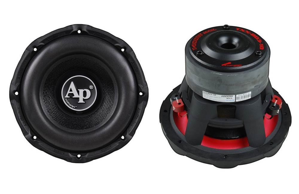 Audiopipe TXX-BD3-10 10" 2800W Car Audio Subwoofers (Pair) + Dual Sealed Sub Box