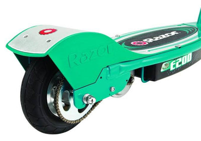 Razor E200 Electric Motorized Kids Scooter (Teal) w/ Helmet, Elbow & Knee Pads