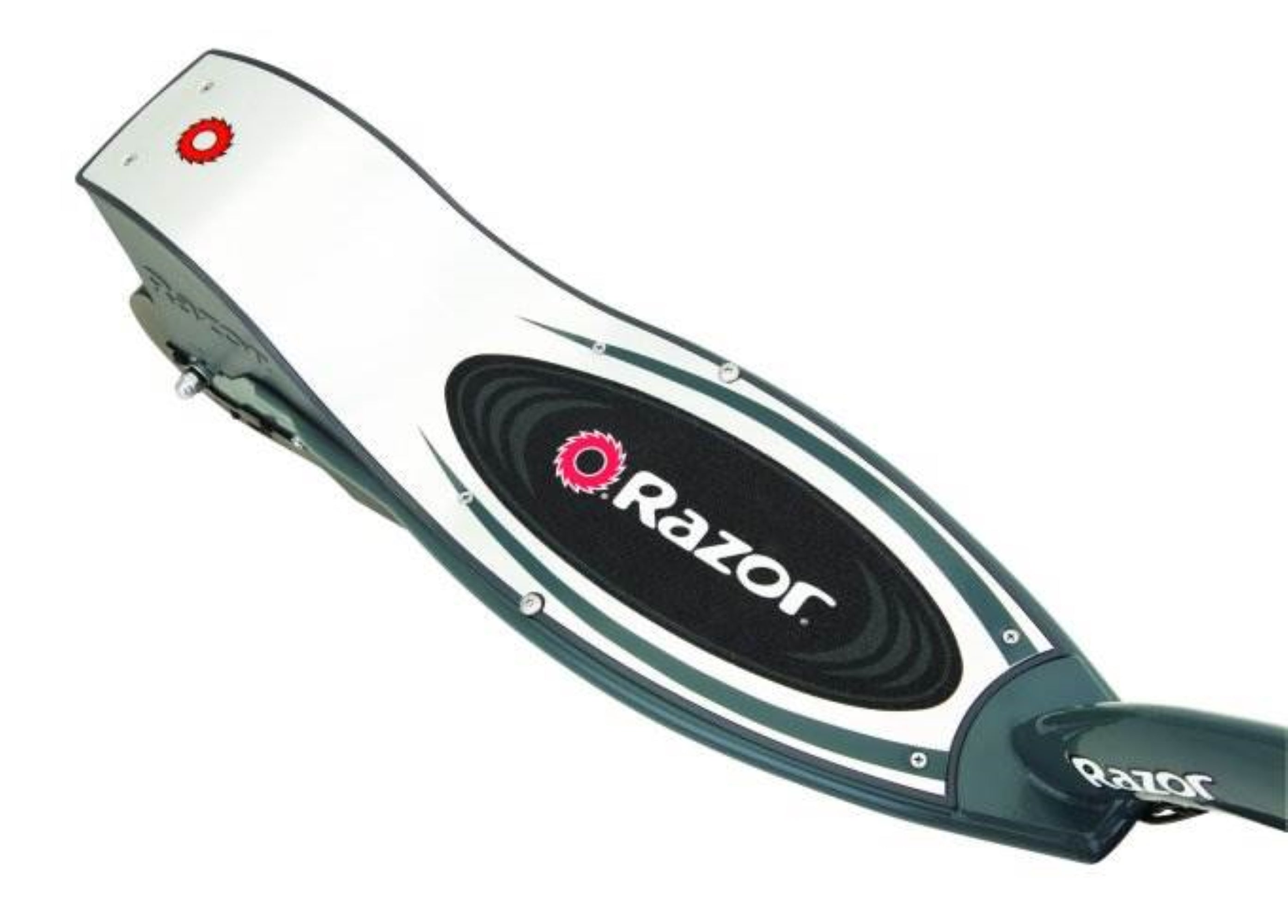 Razor E300 Electric 24V Motorized Scooter, Grey w/ Helmet, Elbow & Knee Pad Set