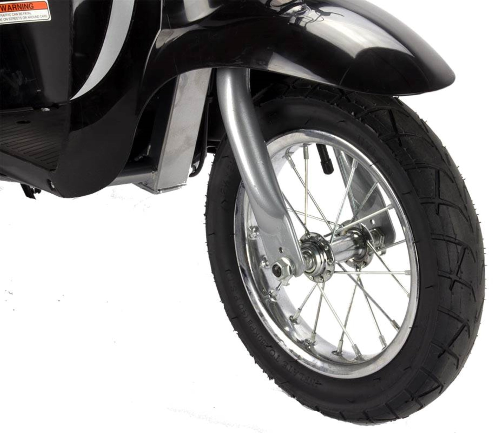 Razor Pocket Mod Miniature 24V Kids Electric Scooter, Helmet, and Pads, Black