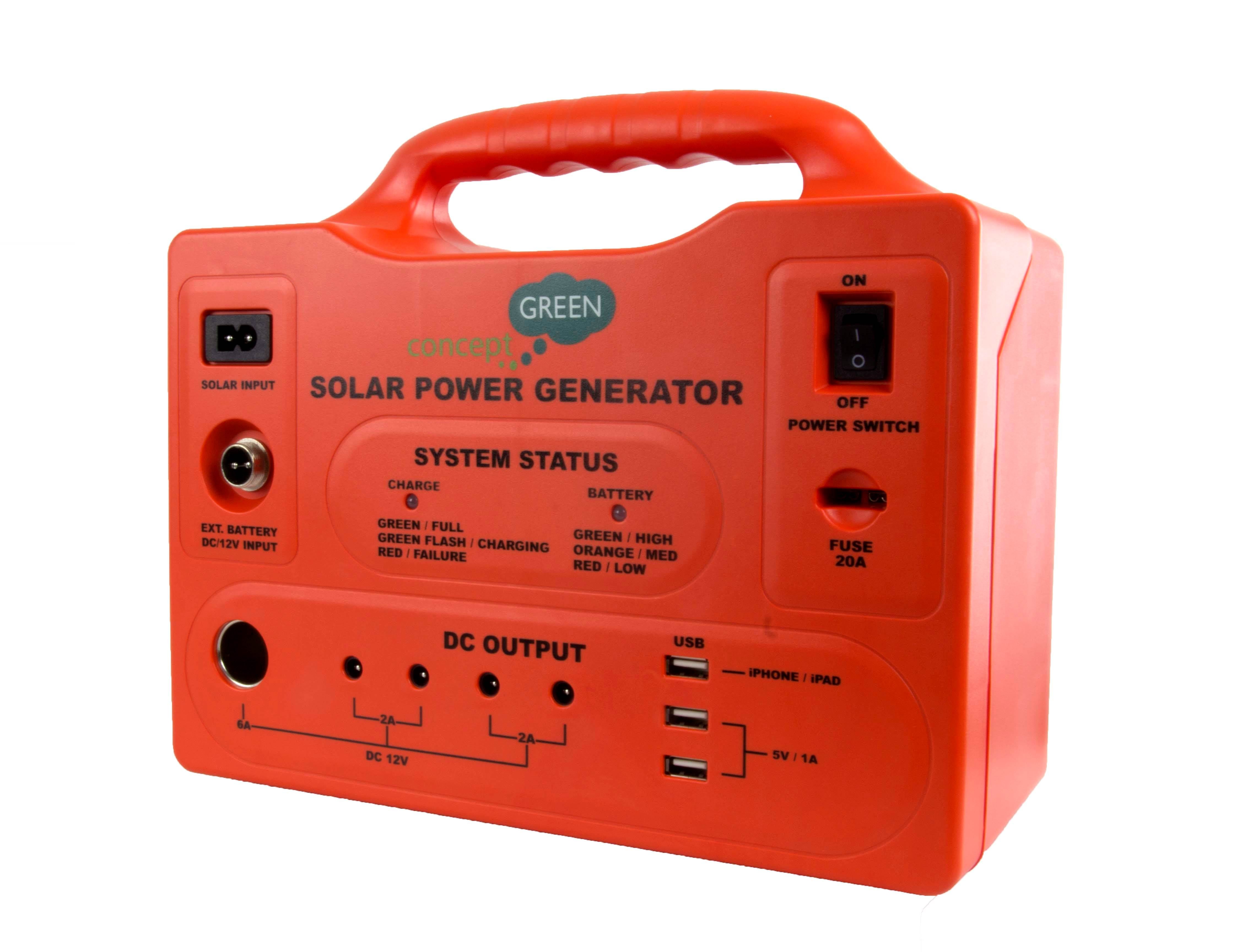 SPS-1220W Emergency Solar Powered Generator/Charger with 20W Panel - Open Box