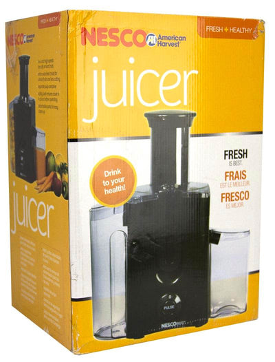 NEW! Nesco BH3337 Electric Kitchen Power Fruit/Vegetable Juicer Extractor Black