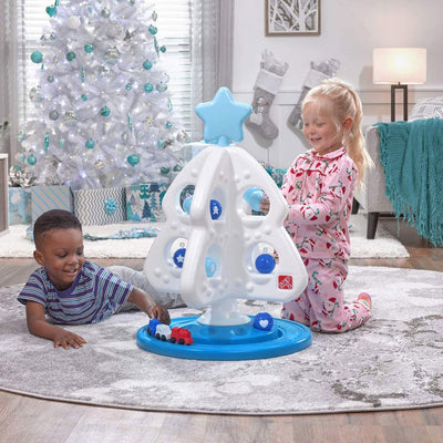 Step2 497699 33 Inch My First Christmas Tree Train Set with Decorative Ornaments - VMInnovations
