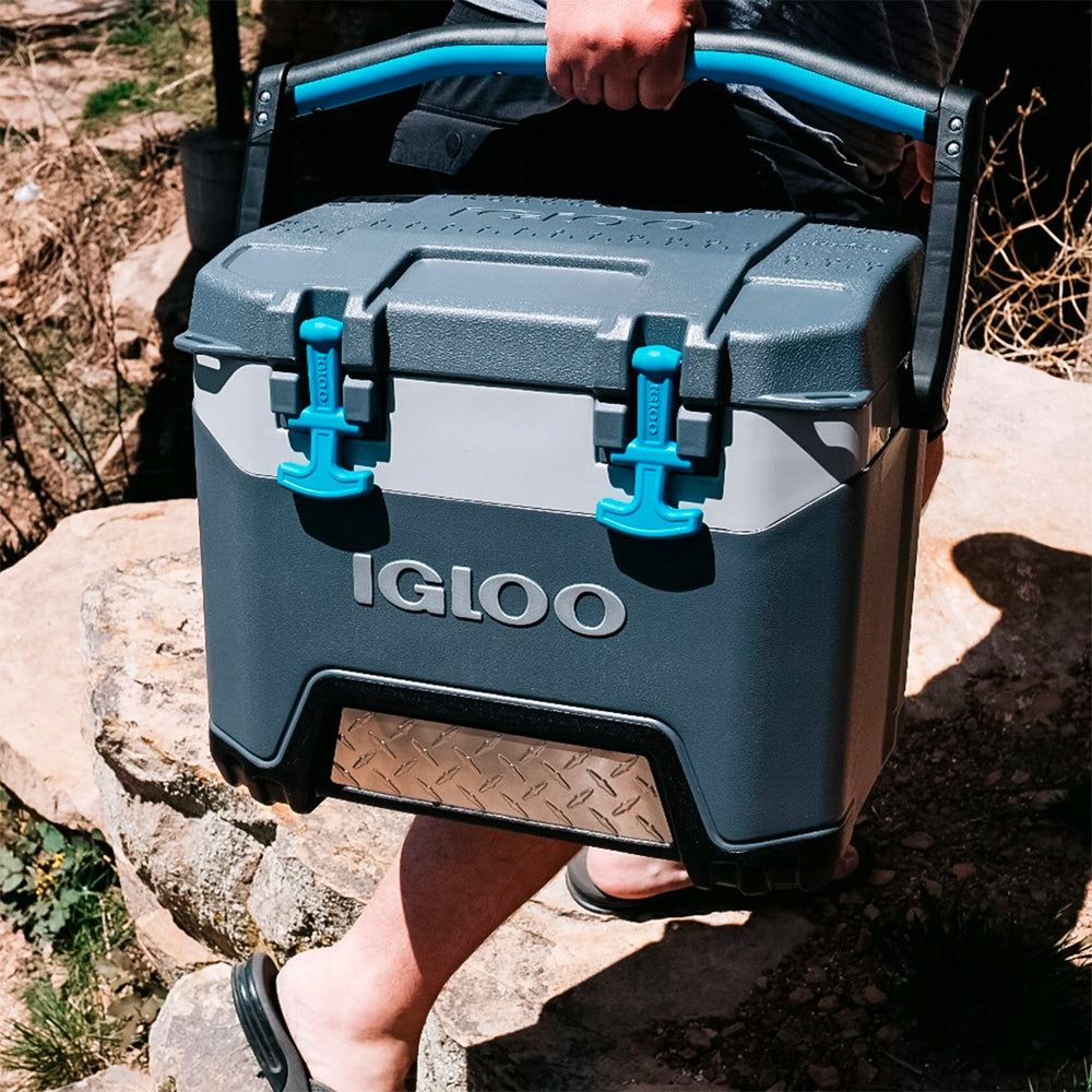 Igloo BMX 25 Qt Durable Cooler with Insulated Lid and Handles, Gray (Open Box)