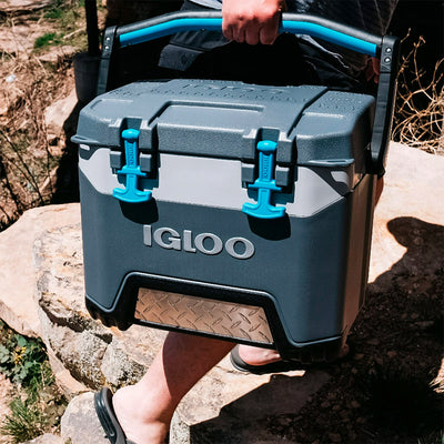 Igloo BMX 25 Qt Durable Cooler with Insulated Lid and Handles, Gray (Open Box)
