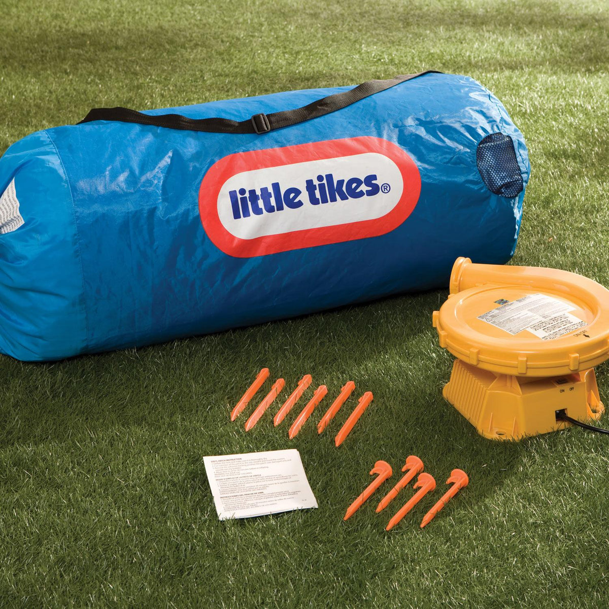 Little Tikes Double Fun Slide 'n Bounce Outdoor Kid's Inflatable Bouncy House