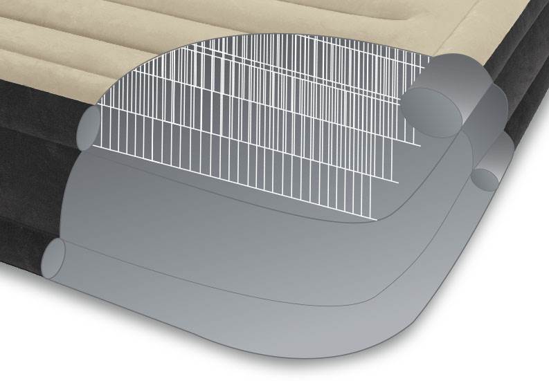 Intex Dura-Beam Premium Comfort Queen Airbed with Built-In Air Pump | Used