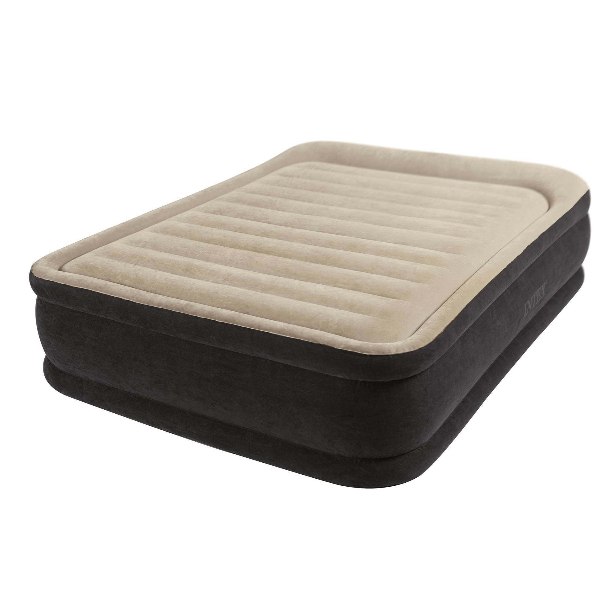 Intex Premium Dura-Beam Comfort 13" Airbed w/ Built-In Air Pump, Queen (Used)