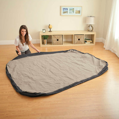Intex Premium Dura-Beam Comfort 13" Airbed w/ Built-In Air Pump, Queen (Used)