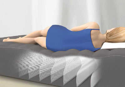 Intex Premium Dura-Beam Comfort 13" Airbed w/ Built-In Air Pump, Queen (Used)