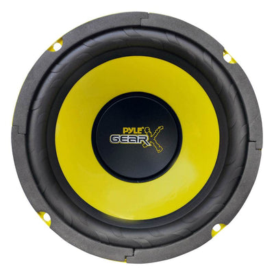PYLE PLG6C 6.5" 400W 2 Way Car Component and 2 6.5" 300W Subwoofer Sub Speakers