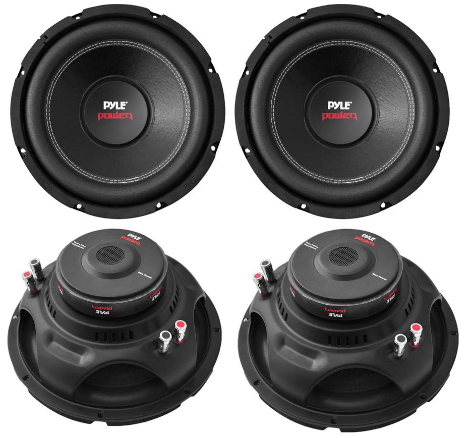 Pyle 12" 6400W 4-Ohm DVC Car Stereo Power Audio Subwoofer Set, 4pk | PLPW12D