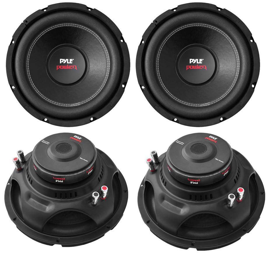 Pyle 12" 6400W 4-Ohm DVC Car Stereo Power Audio Subwoofer Set, 4pk | PLPW12D - VMInnovations