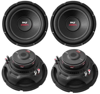 Pyle 12" 6400W 4-Ohm DVC Car Stereo Power Audio Subwoofer Set, 4pk | PLPW12D - VMInnovations