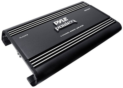 Pyle PLA4478 4 Channel 4000W Car Audio Amplifier Amp + 4 Gauge Amp Install Kit
