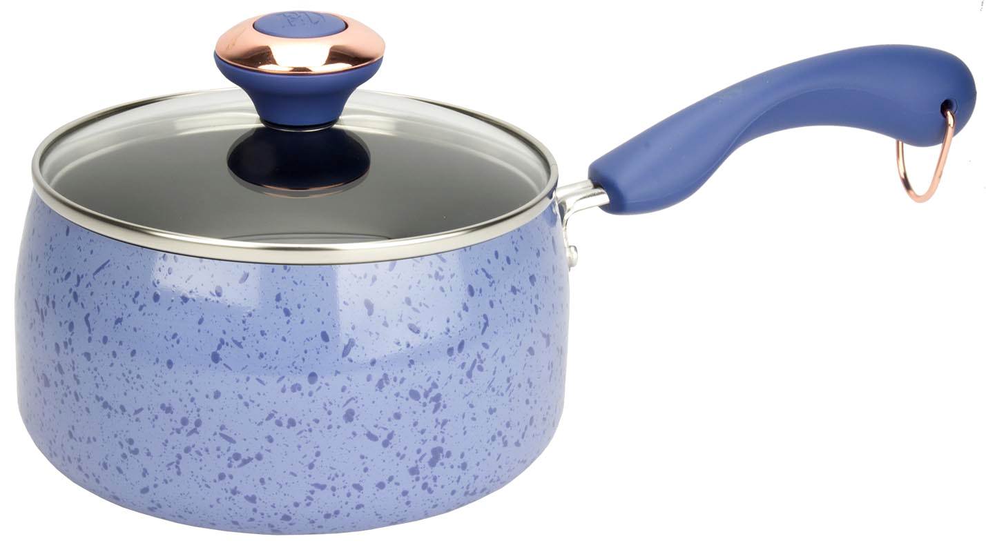Paula Deen 15-Piece Kitchen Porcelain Cookware Set Nonstick Pots Pans - Damaged