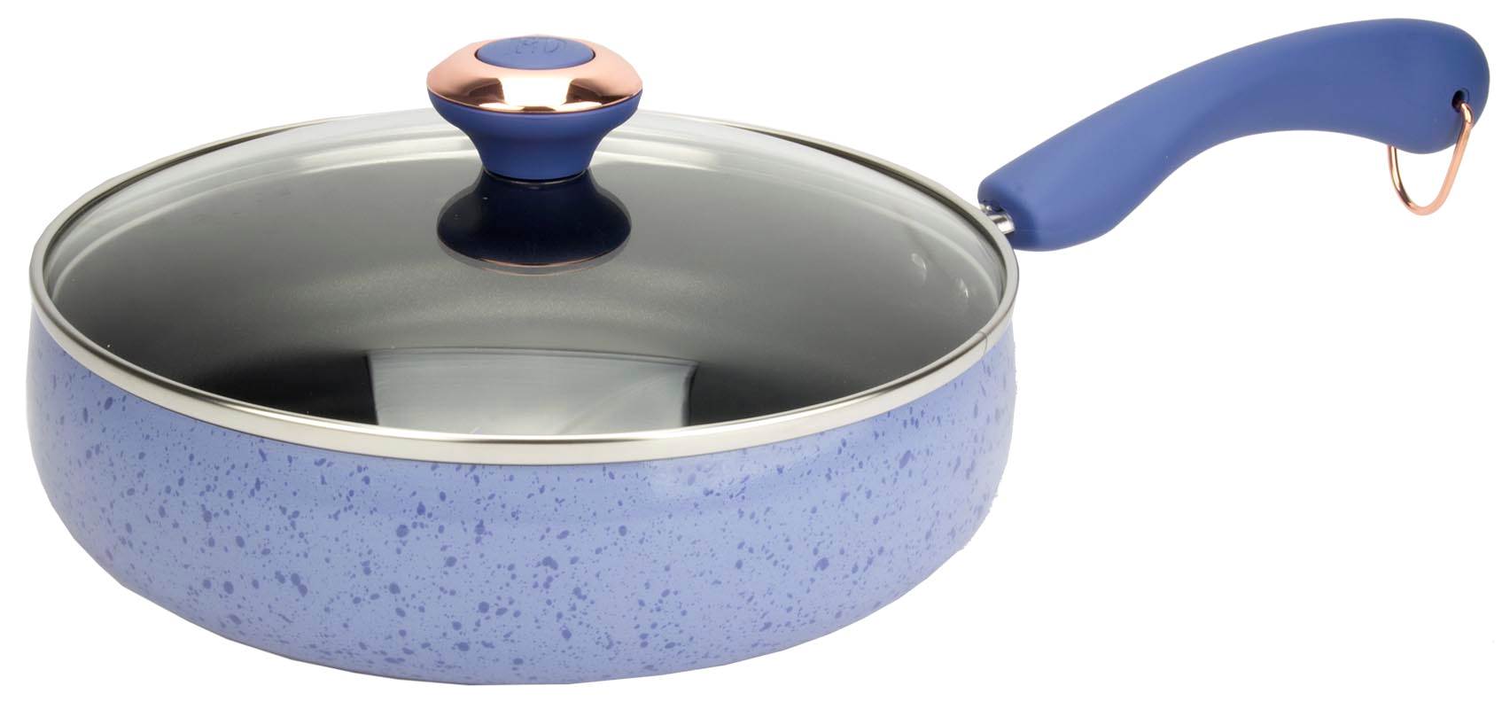 Paula Deen 15-Piece Kitchen Porcelain Cookware Set Nonstick Pots Pans - Damaged