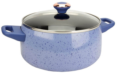 Paula Deen 15-Piece Kitchen Porcelain Cookware Set Nonstick Pots Pans - Damaged