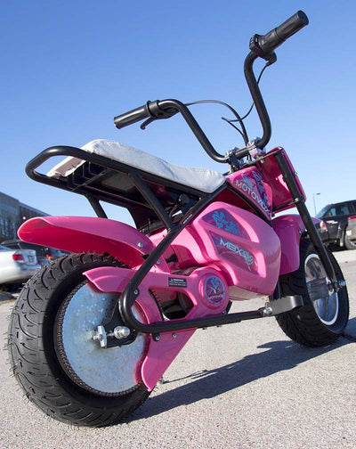 Motovox MBXXSE 24V 7Amp Youth Electric Minibike Motorcycle Pink - Open Box