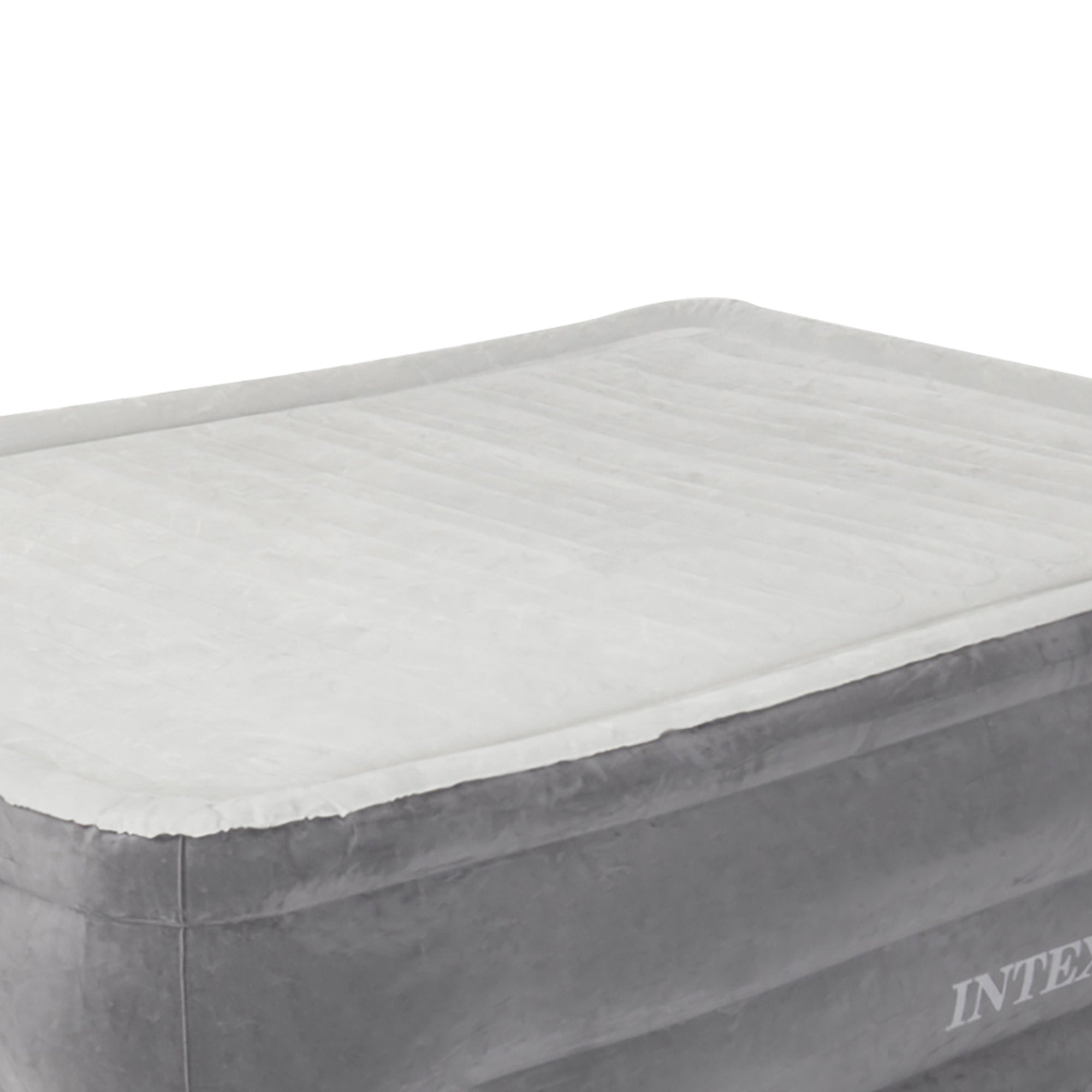 Intex Comfort Plush Dura-Beam Air Bed Mattress w/ Built-In Pump, Queen (Used)