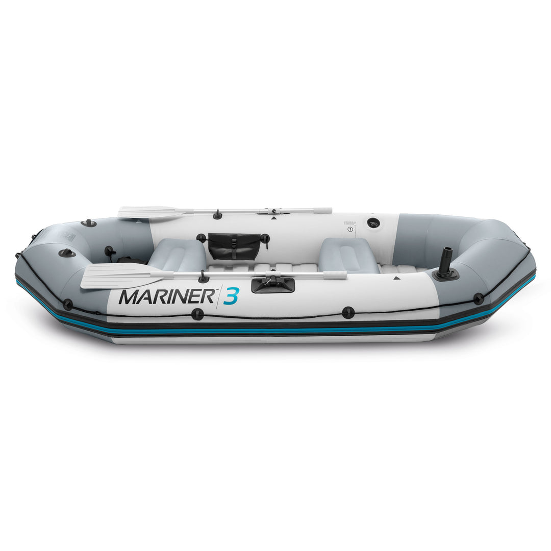 Intex 68373EP Mariner 3-Person Inflatable River/Lake Dinghy Boat and Oars Set