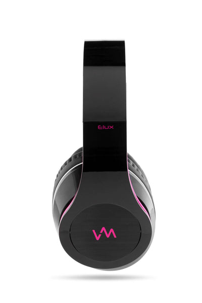 VM Audio Elux Over Ear DJ Stereo MP3 iPhone Bass Headphones - Pink - Open Box