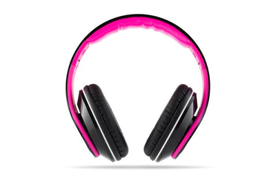 VM Audio Elux Over Ear DJ Stereo MP3 iPhone Bass Headphones - Pink - Open Box