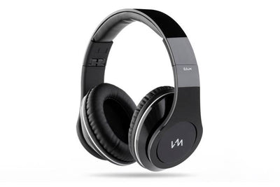 VM Audio Elux Over Ear DJ Stereo MP3 Bass Headphones - Piano Black - Open Box