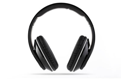 VM Audio Elux Over Ear DJ Stereo MP3 Bass Headphones - Piano Black - Open Box