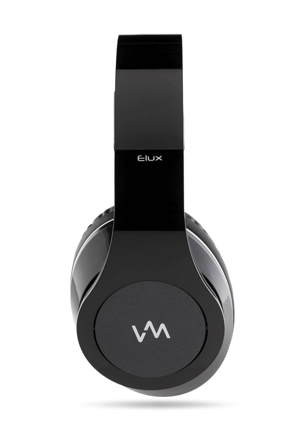 VM Audio Elux Over Ear DJ Stereo MP3 Bass Headphones - Piano Black - Open Box