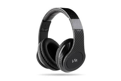 VM Audio Elux Over Ear DJ Stereo MP3 Headphones - Carbon Fiber/Black-Open Box