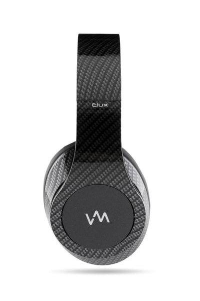 VM Audio Elux Over Ear DJ Stereo MP3 Headphones - Carbon Fiber/Black-Open Box