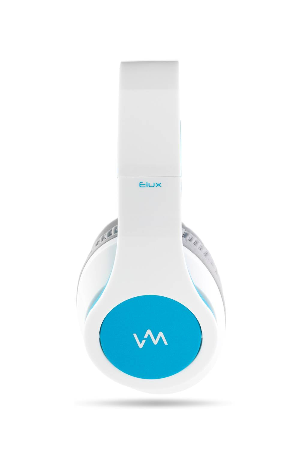 VM Audio Elux Over Ear DJ Stereo MP3 Bass Headphones - White/Blue - Open Box