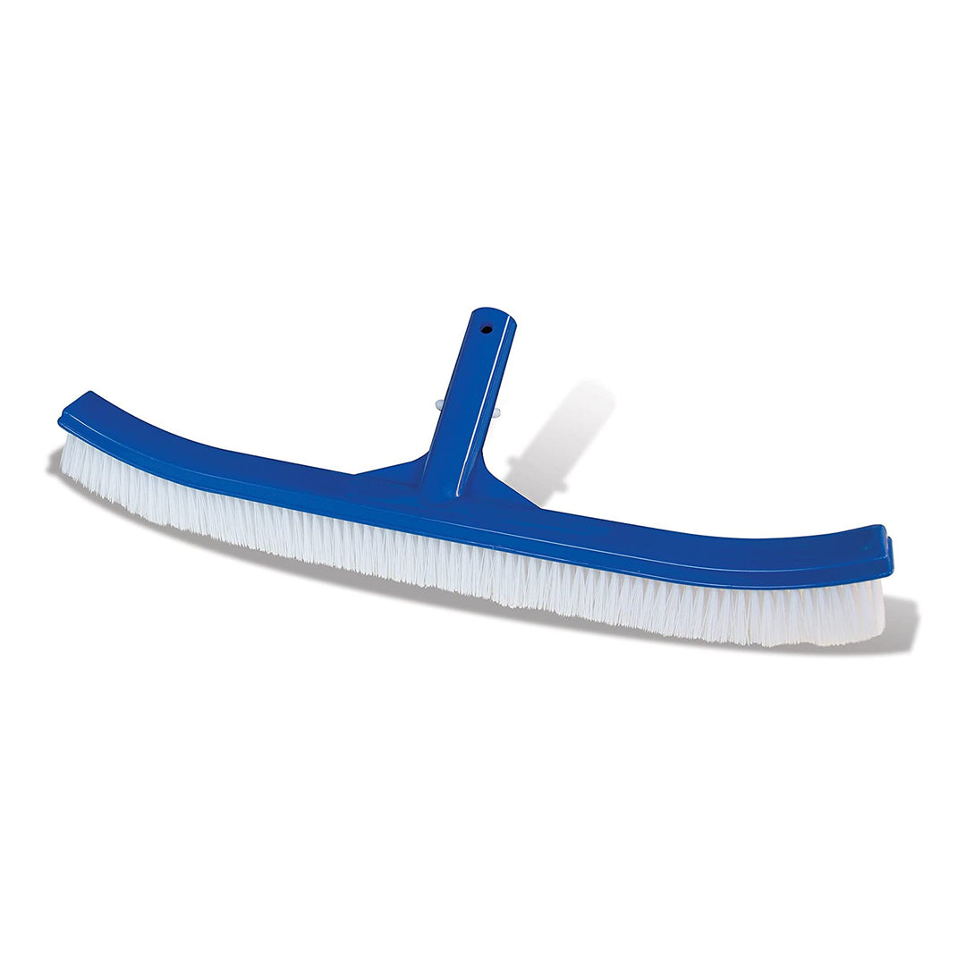 HydroTools 8210 18 Inch Curved Swimming Pool Spa Wall & Floor Brush w/ Bristles