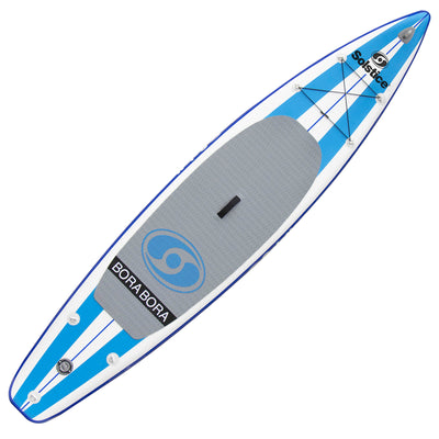 Solstice BoraBora SUP Board 12.6ft Inflatable Touring Stand-Up Paddle Board Blue