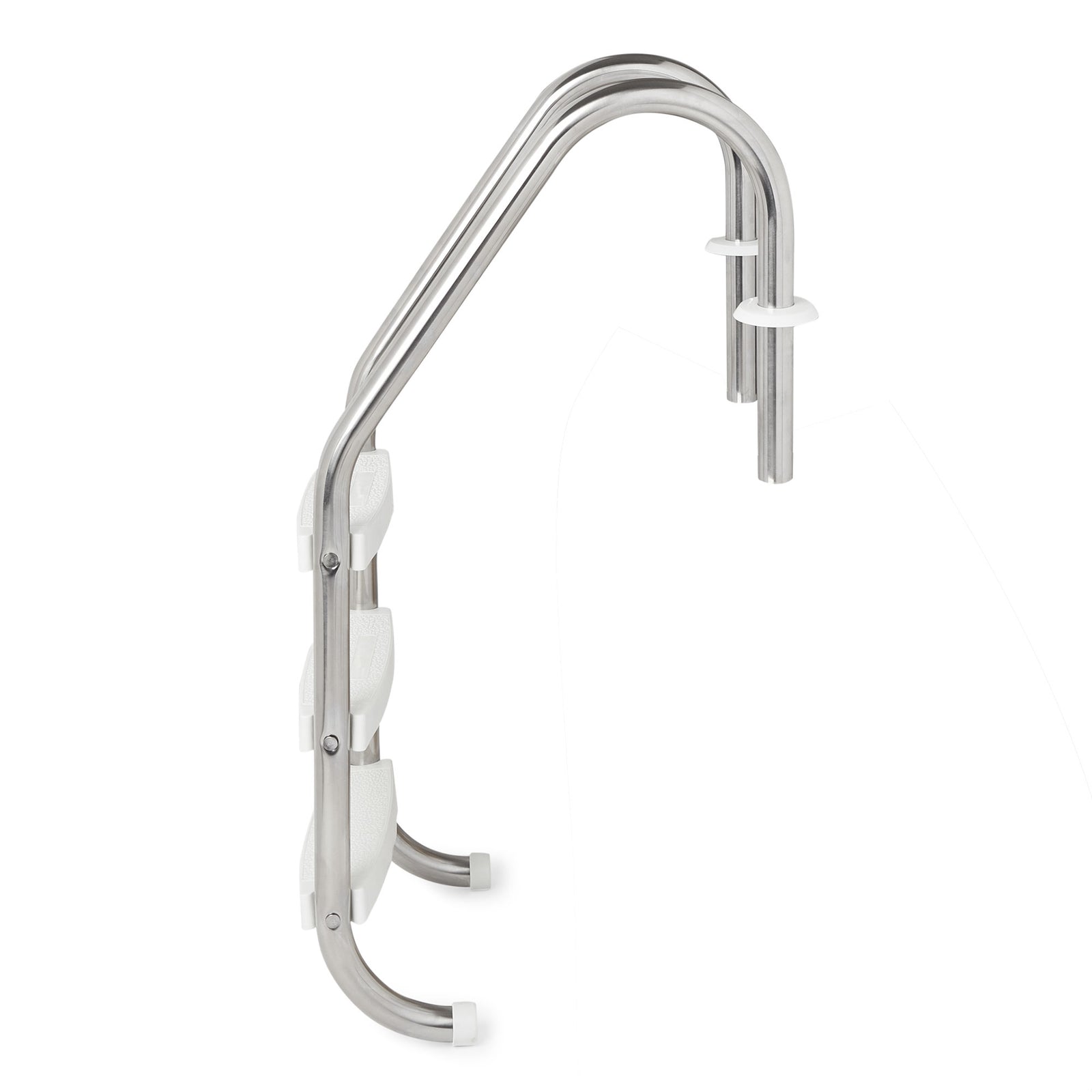 Swimline HydroTools 3 Step Inground Swimming Pool Stainless Steel Ladder Steps - VMInnovations
