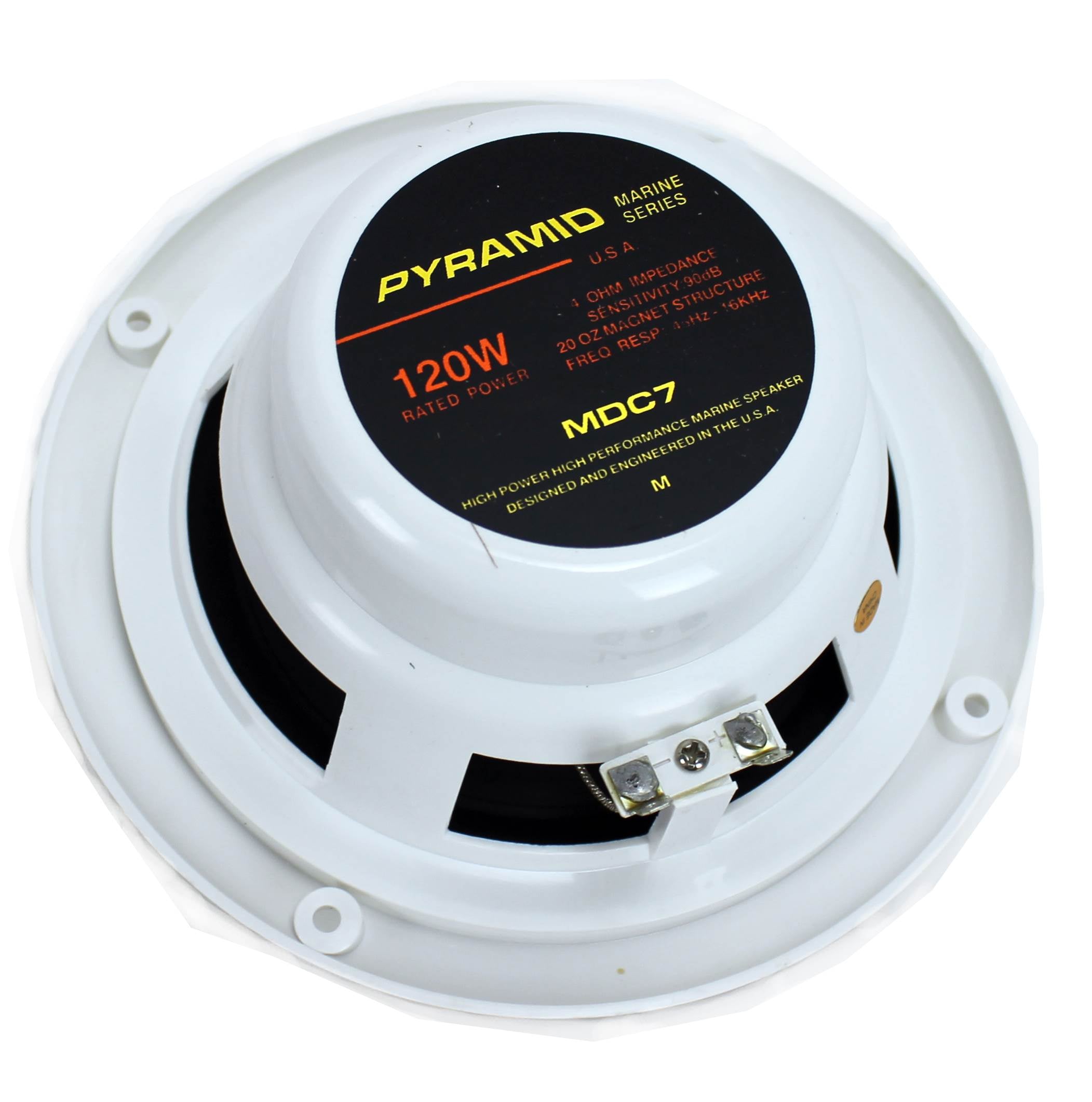 2) New PYRAMID MDC7 6.5" 240W Dual Cone Marine/Boat Outdoor Speakers Waterproof