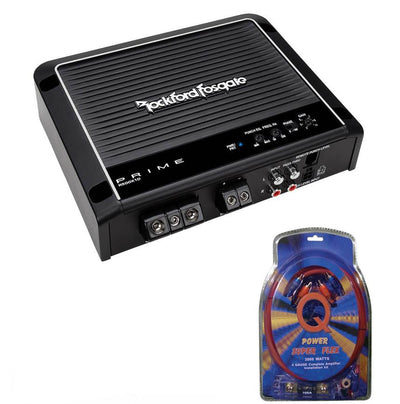 Rockford Fosgate Prime 500W RMS Mono Car Audio Class D Amplifier Remote & Kit