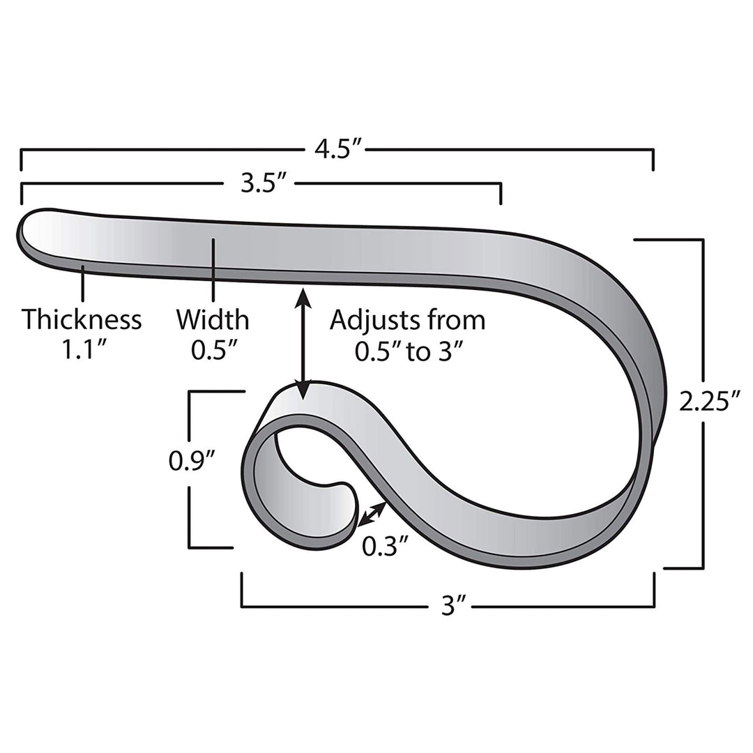 Haute Decor MantleClip Stocking Holder with Metal Holiday Icons, Black (4 Pack) - VMInnovations