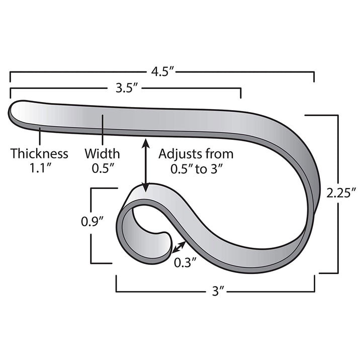 Haute Decor MantleClip Stocking Holder with Metal Holiday Icons, Black (4 Pack) - VMInnovations