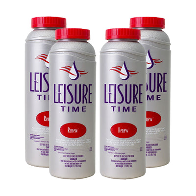 Leisure Time Renew Spa Hot Tub Non-Chlorine Shock Chemicals 4.4 lbs (4 Pack) - VMInnovations