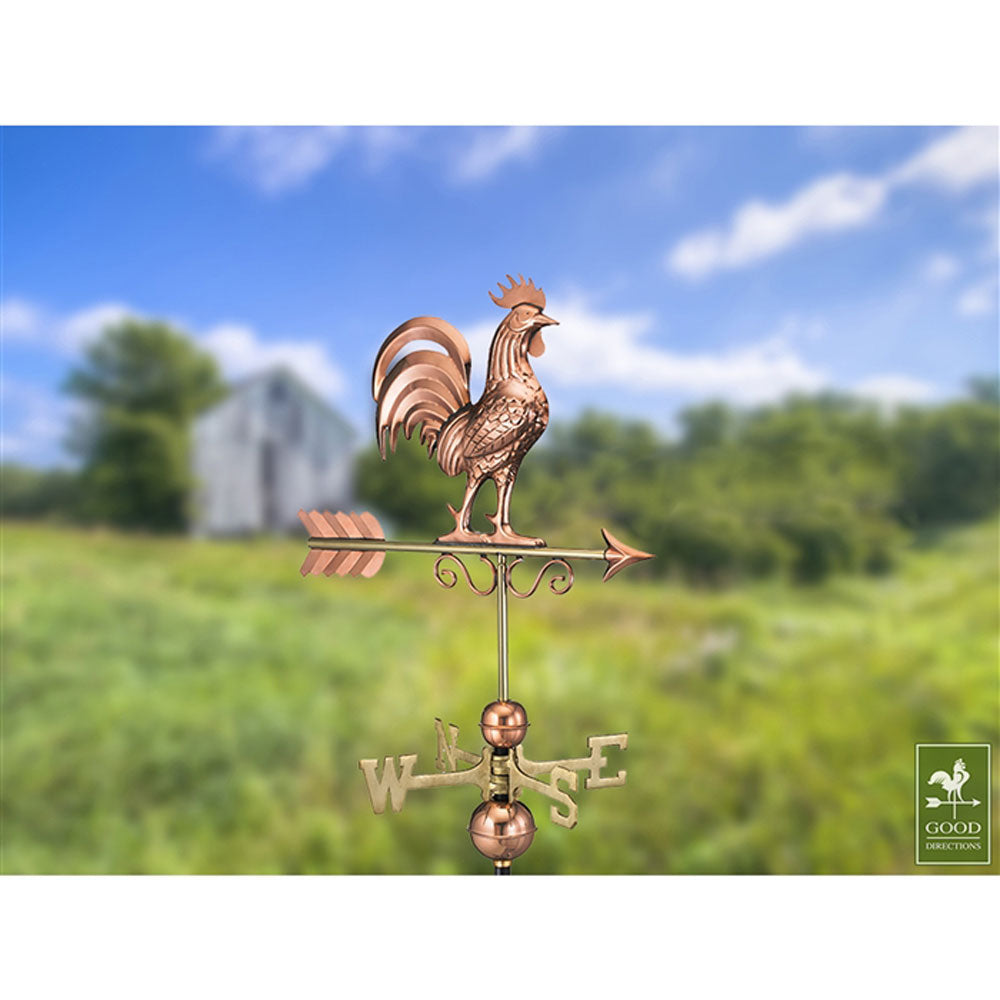Good Directions 22 Gauge Pure Copper Bantam Rooster Weathervane (Open Box)