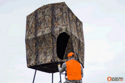 Muddy Steel 7' Quad Pod Hunting Blind Cover, Camo, Stand Not Included, 2 Pack