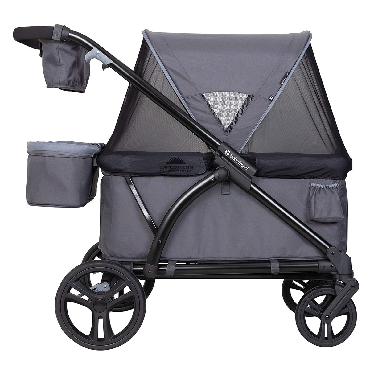 Baby Trend Expedition 2 in 1 Push or Pull Stroller Wagon Plus w/ Canopy,(Used)