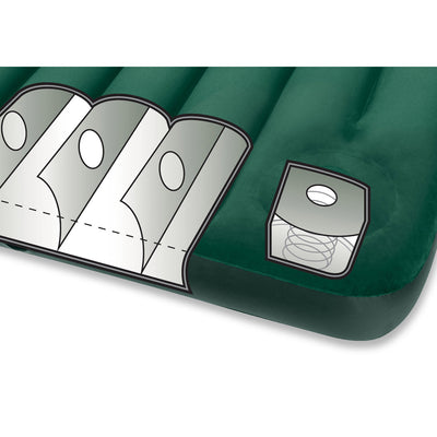 Intex Queen Downy Air Bed Camping Inflatable Mattress w/ Pump 66929E (Open Box)