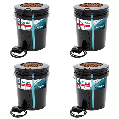 Active Aqua Root Spa 5 Gallon Hydroponic Bucket System Grow Kit (4 Pack) - VMInnovations
