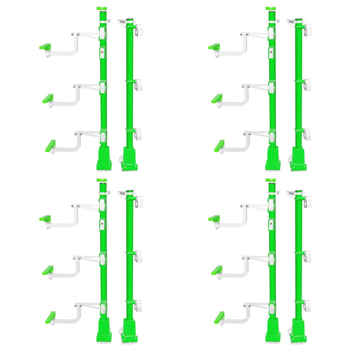Green Touch Industries Xtreme Pro Series 3 Position Line Trimmer Rack (4 Pack)