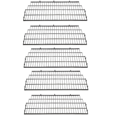 Suncast Vertical Storage Shed Organization Wire Shelf Rack Shelving (5 Pack)