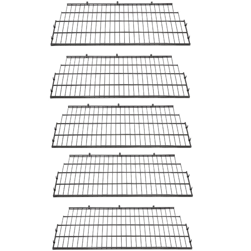 Suncast Vertical Storage Shed Organization Wire Shelf Rack Shelving (5 Pack)